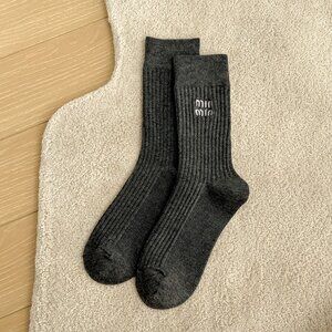 Miu Miu Monochrome Casual Socks